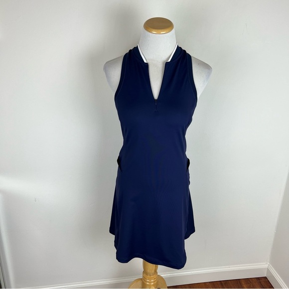 Southern Tide Kristy Performance Dress Navy Blue XS - Picture 4 of 8